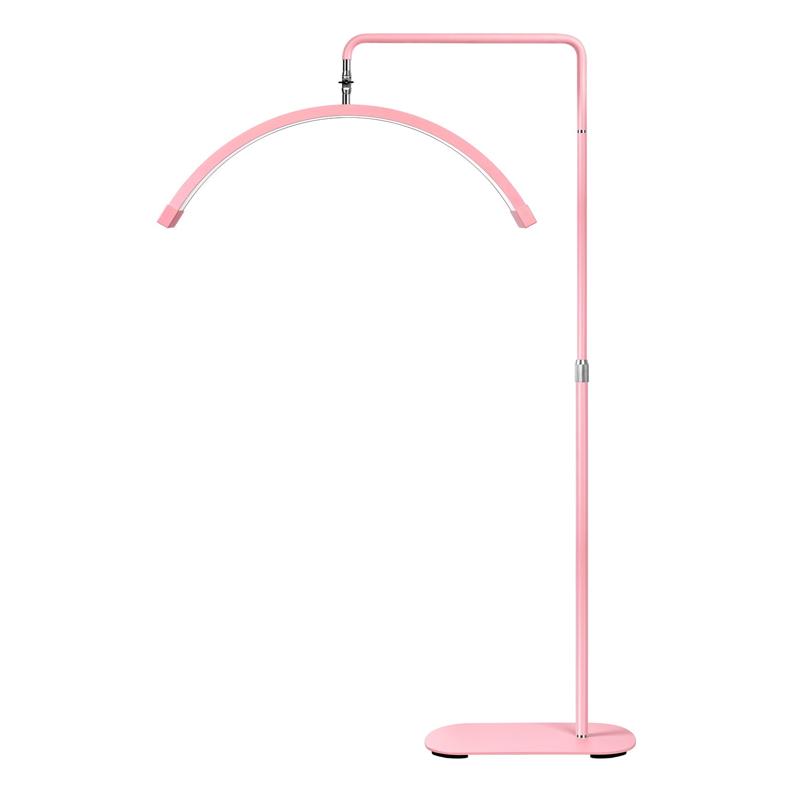 Grabación de contenido con lámpara estética rosa Moon Pro X
